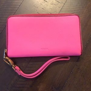 Pink Fossil Wallet